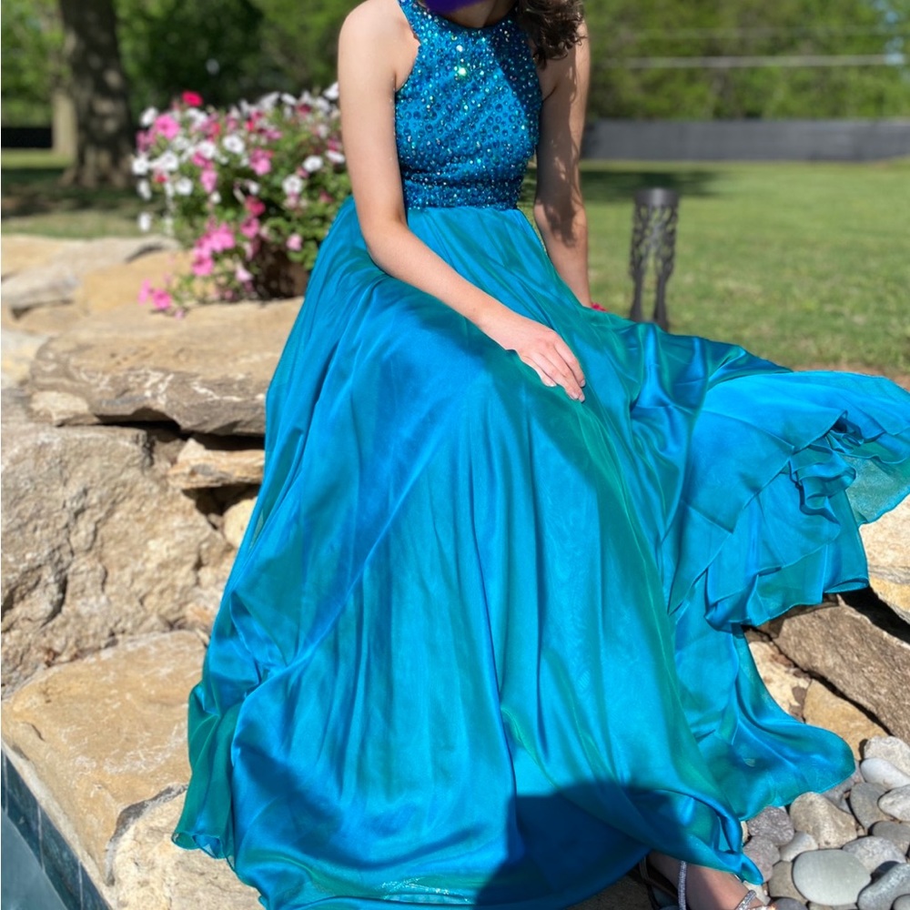 👗 SHERRY HILL PROM DRESS SIZE 10🌹